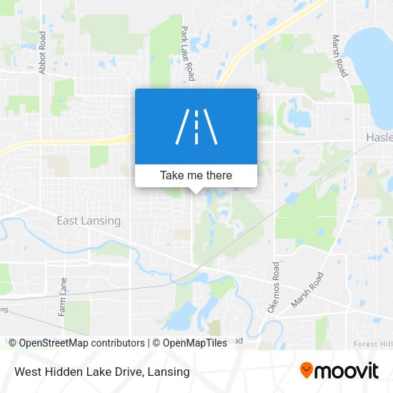 West Hidden Lake Drive map