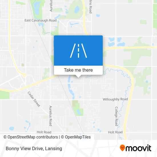 Bonny View Drive map