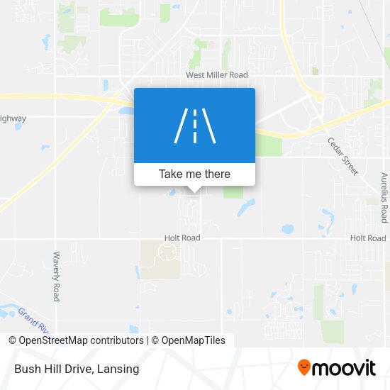 Mapa de Bush Hill Drive