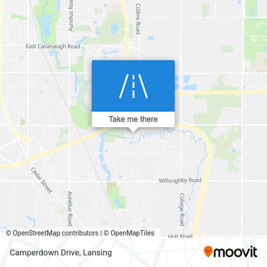 Mapa de Camperdown Drive