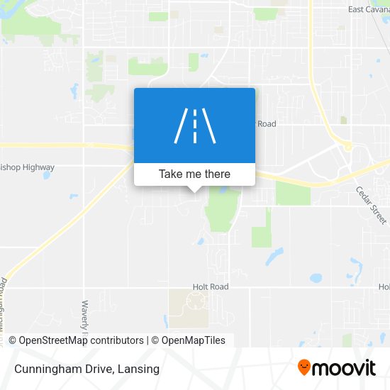 Mapa de Cunningham Drive