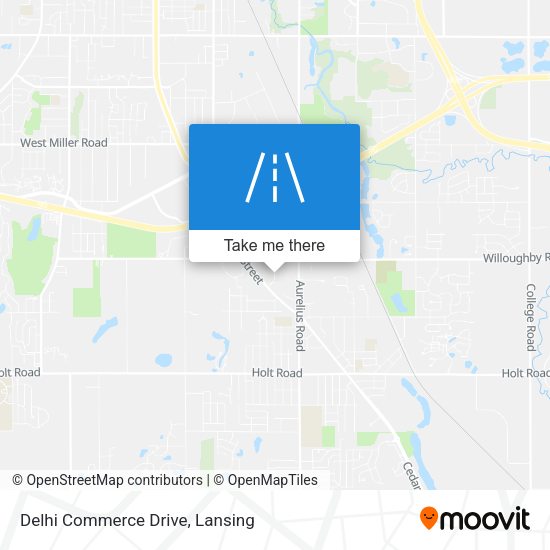 Delhi Commerce Drive map