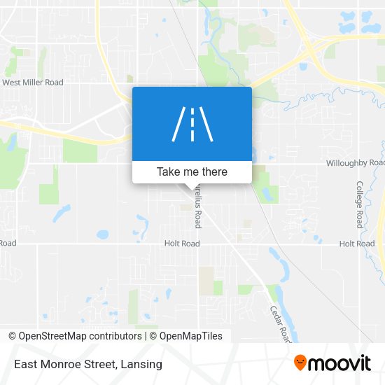 East Monroe Street map