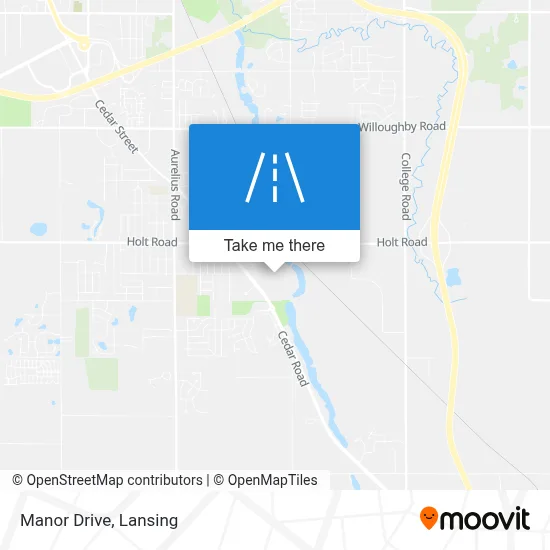 Manor Drive map