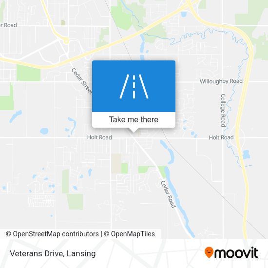 Mapa de Veterans Drive