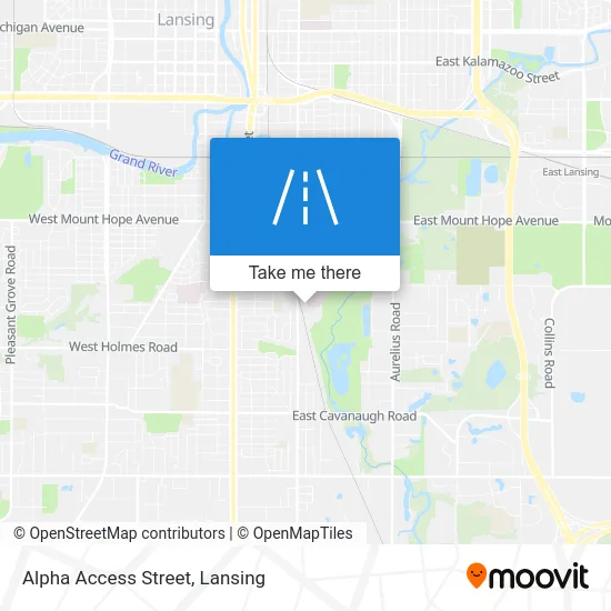 Alpha Access Street map