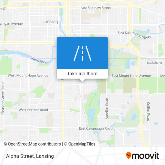 Mapa de Alpha Street