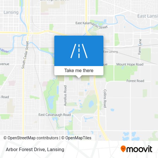 Mapa de Arbor Forest Drive