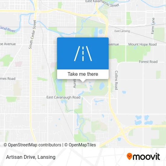 Artisan Drive map