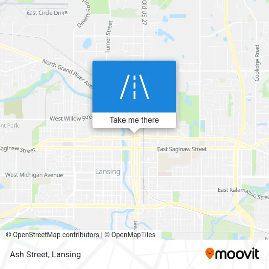 Ash Street map