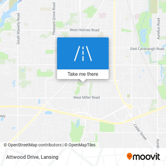 Attwood Drive map