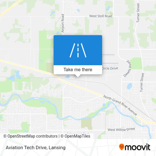 Mapa de Aviation Tech Drive