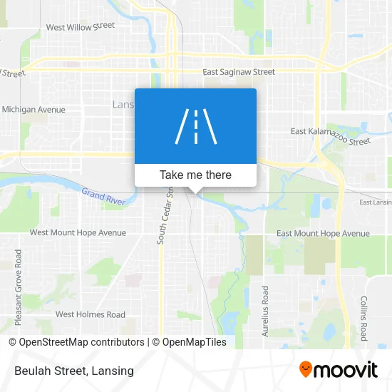 Beulah Street map