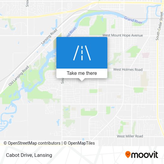 Mapa de Cabot Drive