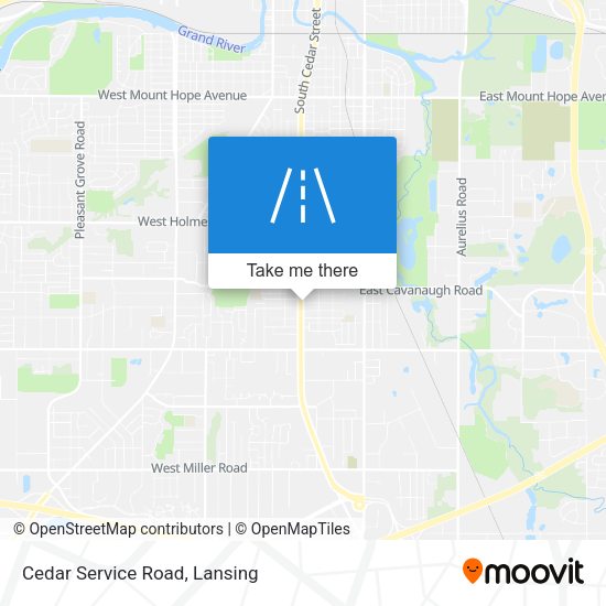 Mapa de Cedar Service Road