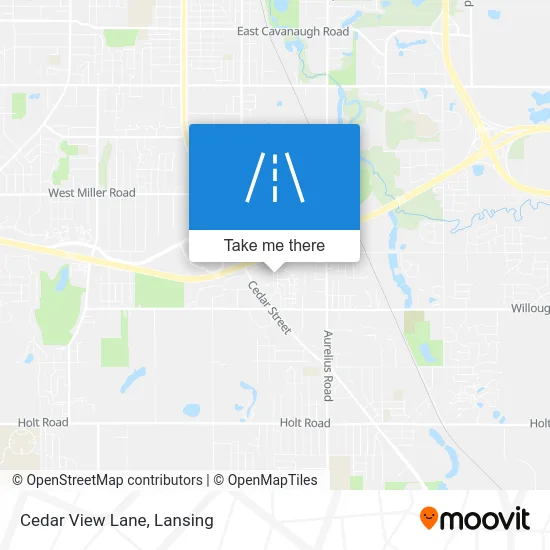 Cedar View Lane map