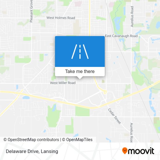 Mapa de Delaware Drive