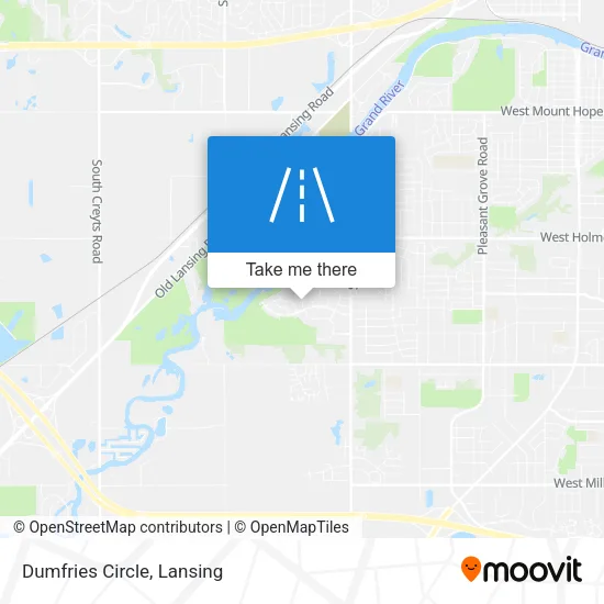 Dumfries Circle map