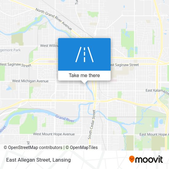 East Allegan Street map