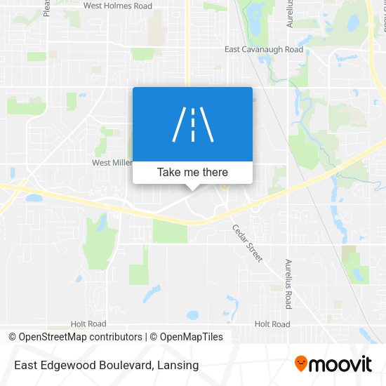 East Edgewood Boulevard map