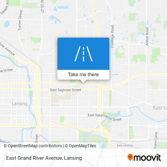 East Grand River Avenue map