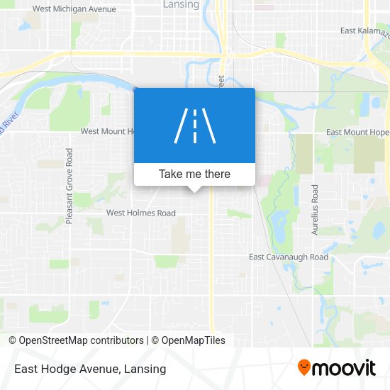 East Hodge Avenue map