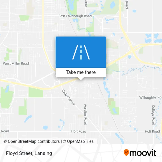 Floyd Street map
