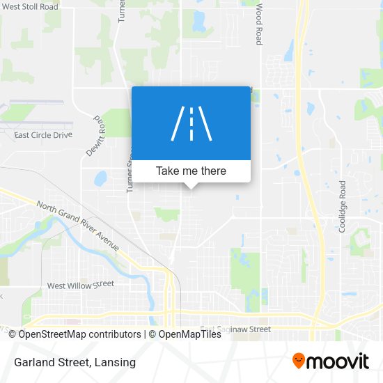 Garland Street map
