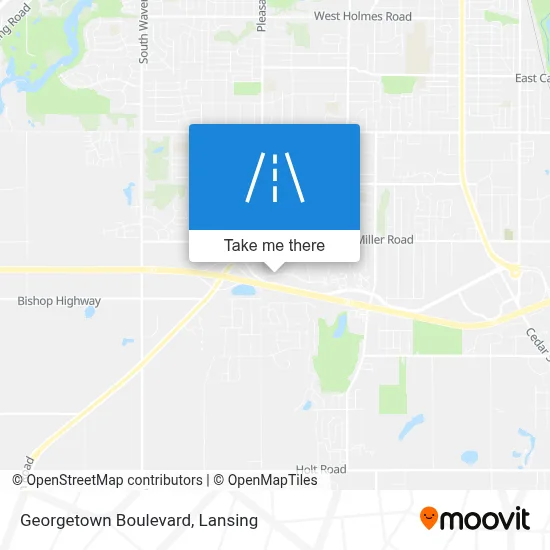 Georgetown Boulevard map