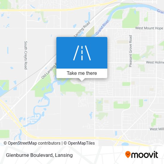 Glenburne Boulevard map