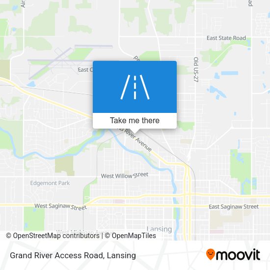 Grand River Access Road map