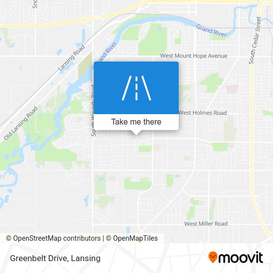 Greenbelt Drive map