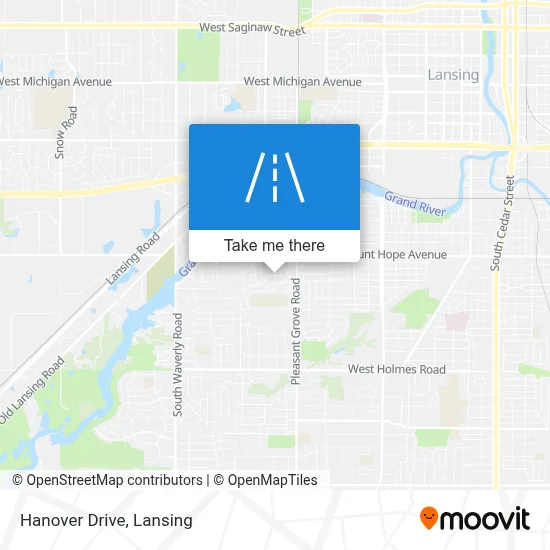 Hanover Drive map