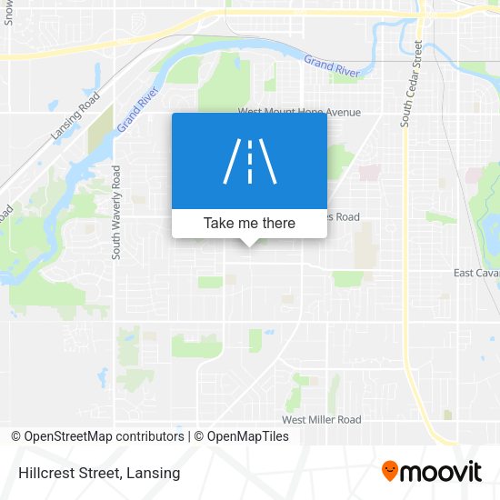 Mapa de Hillcrest Street
