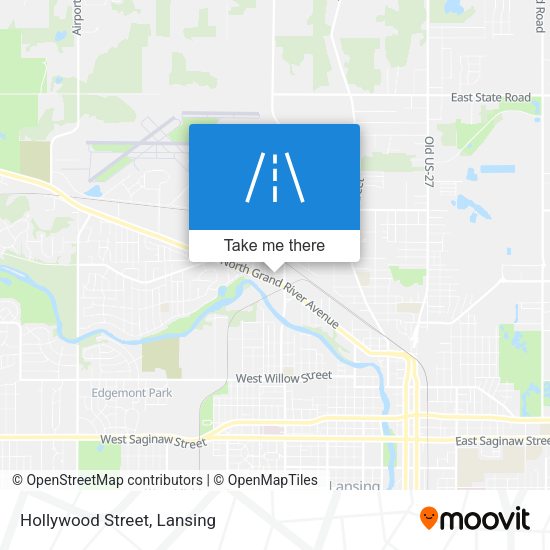 Mapa de Hollywood Street