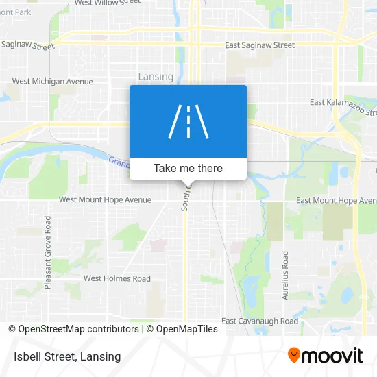 Isbell Street map