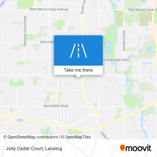 Mapa de Jolly Cedar Court