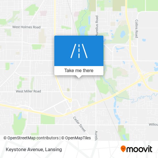 Keystone Avenue map