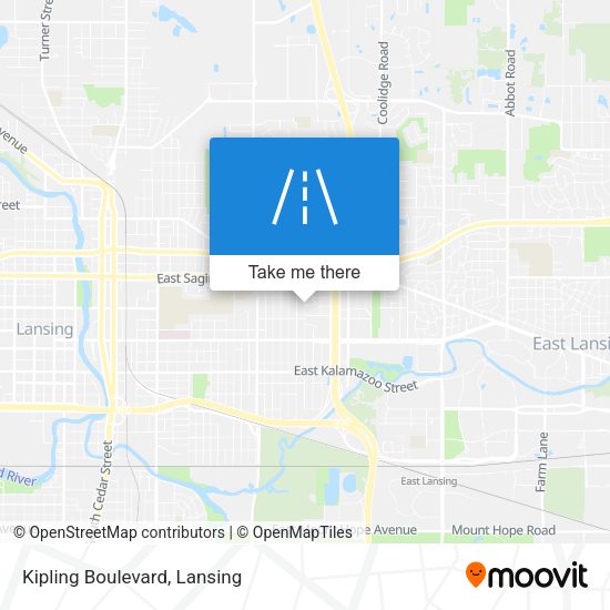 Kipling Boulevard map