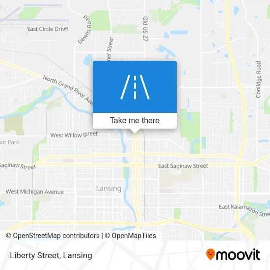 Liberty Street map