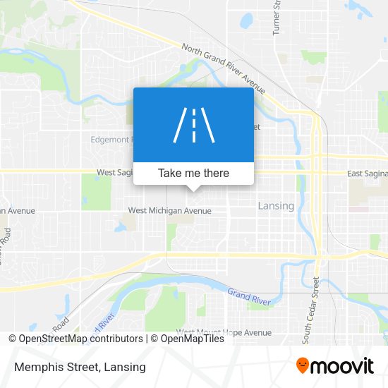 Mapa de Memphis Street