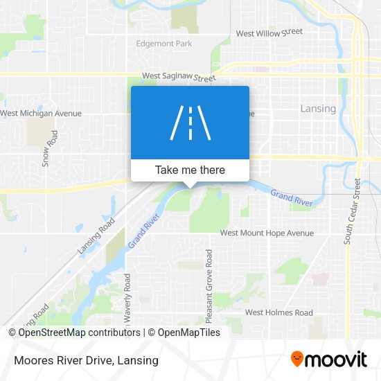 Moores River Drive map