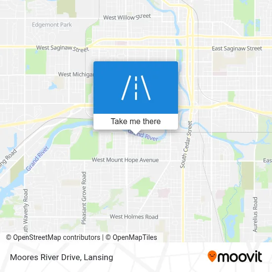 Moores River Drive map