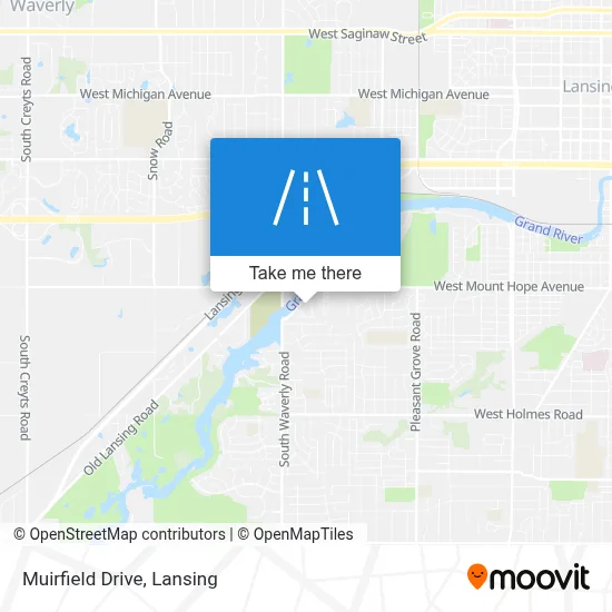 Muirfield Drive map