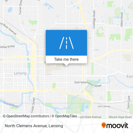North Clemens Avenue map