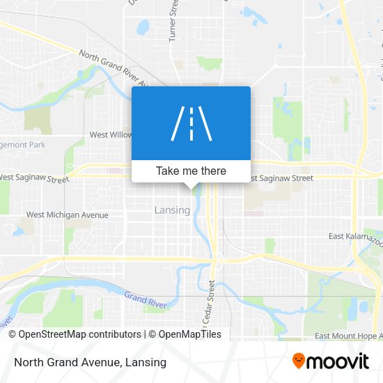 North Grand Avenue map