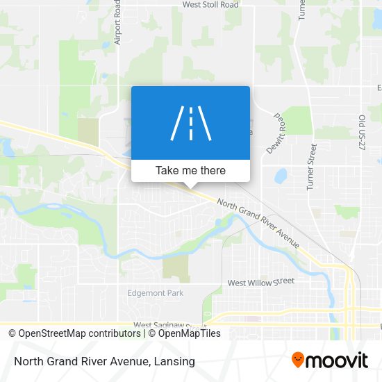 North Grand River Avenue map