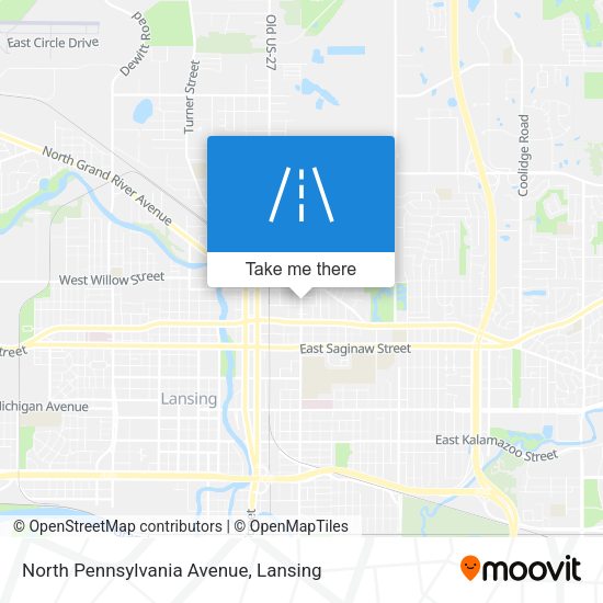 North Pennsylvania Avenue map