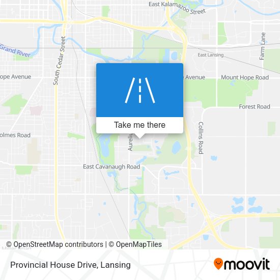 Provincial House Drive map