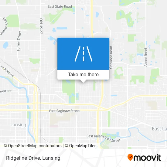 Ridgeline Drive map